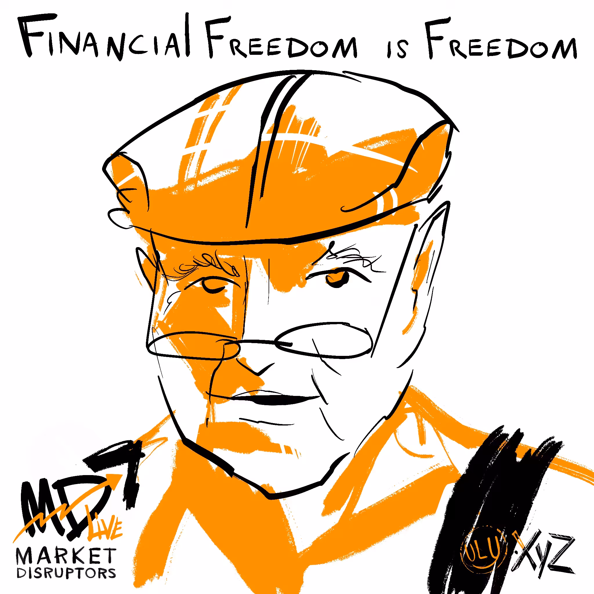 Portrait of Scott Saxon by Ulysses XYZ at Market Disruptors Live 2021