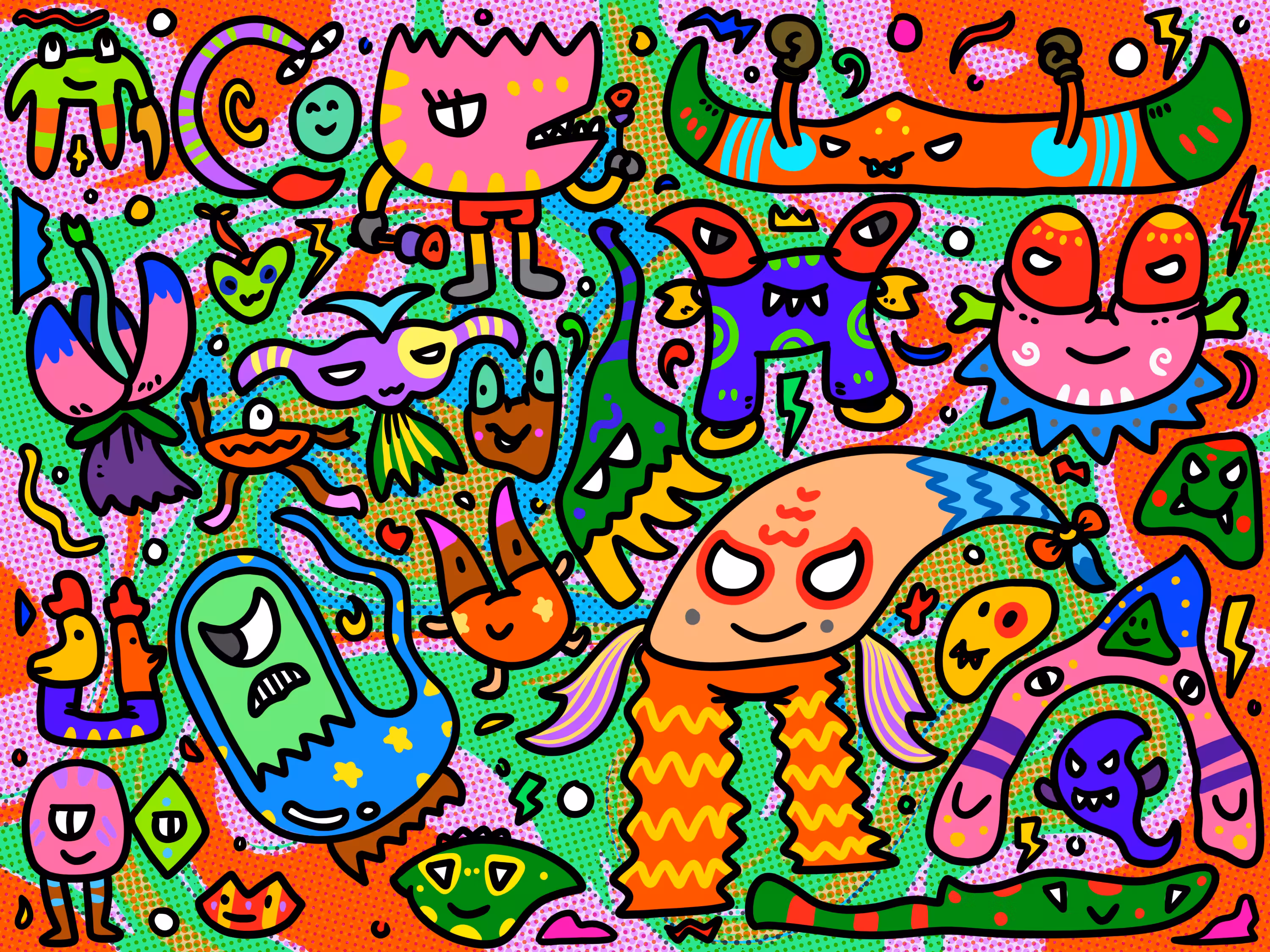 Doodle Monster Family 14