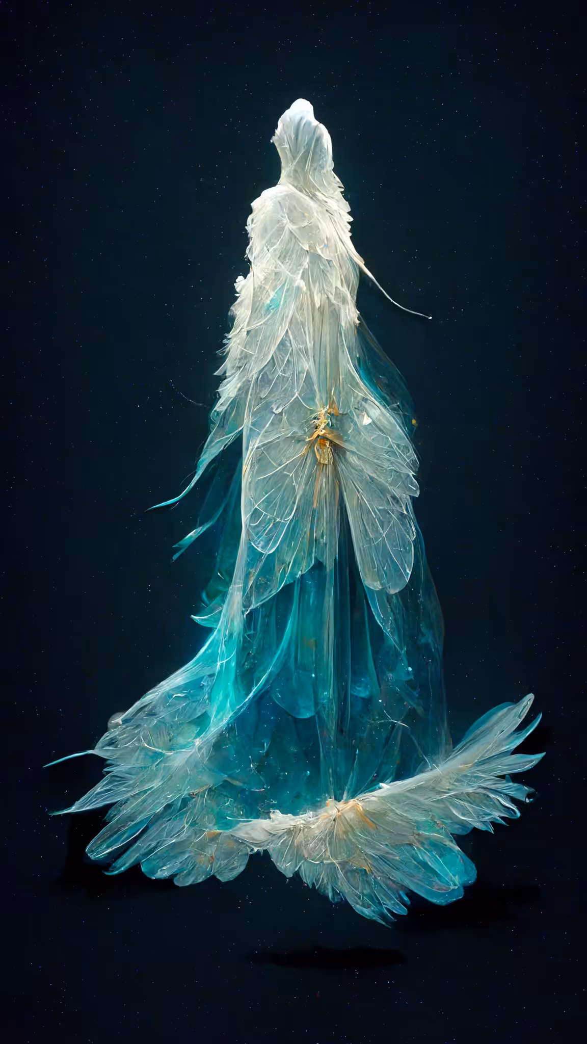 Glass angels sculpture #1