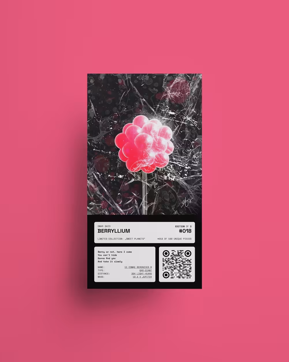 Berryllium - Sweet Planets #018 / 100 - Edition of 3