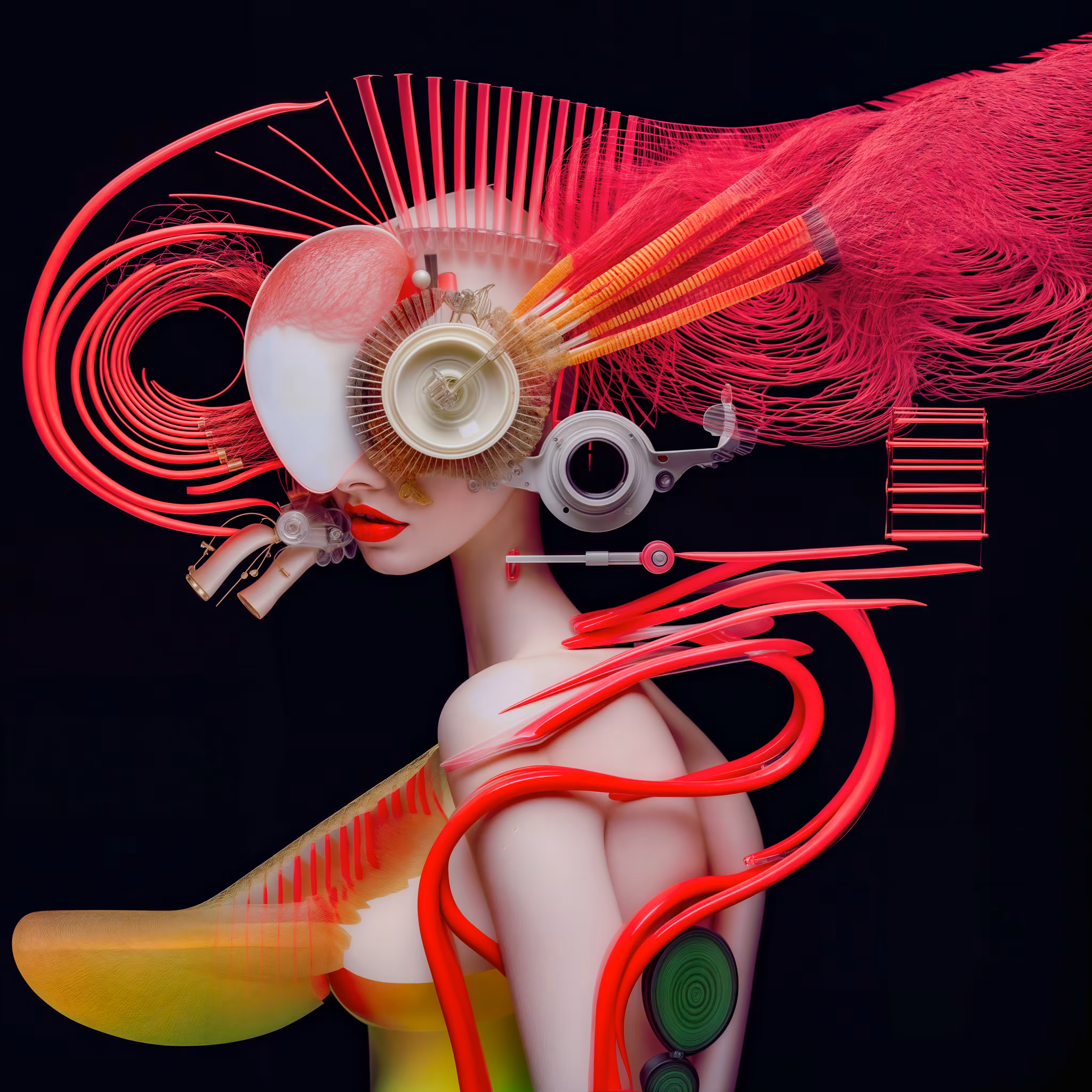 Red Wired Woman