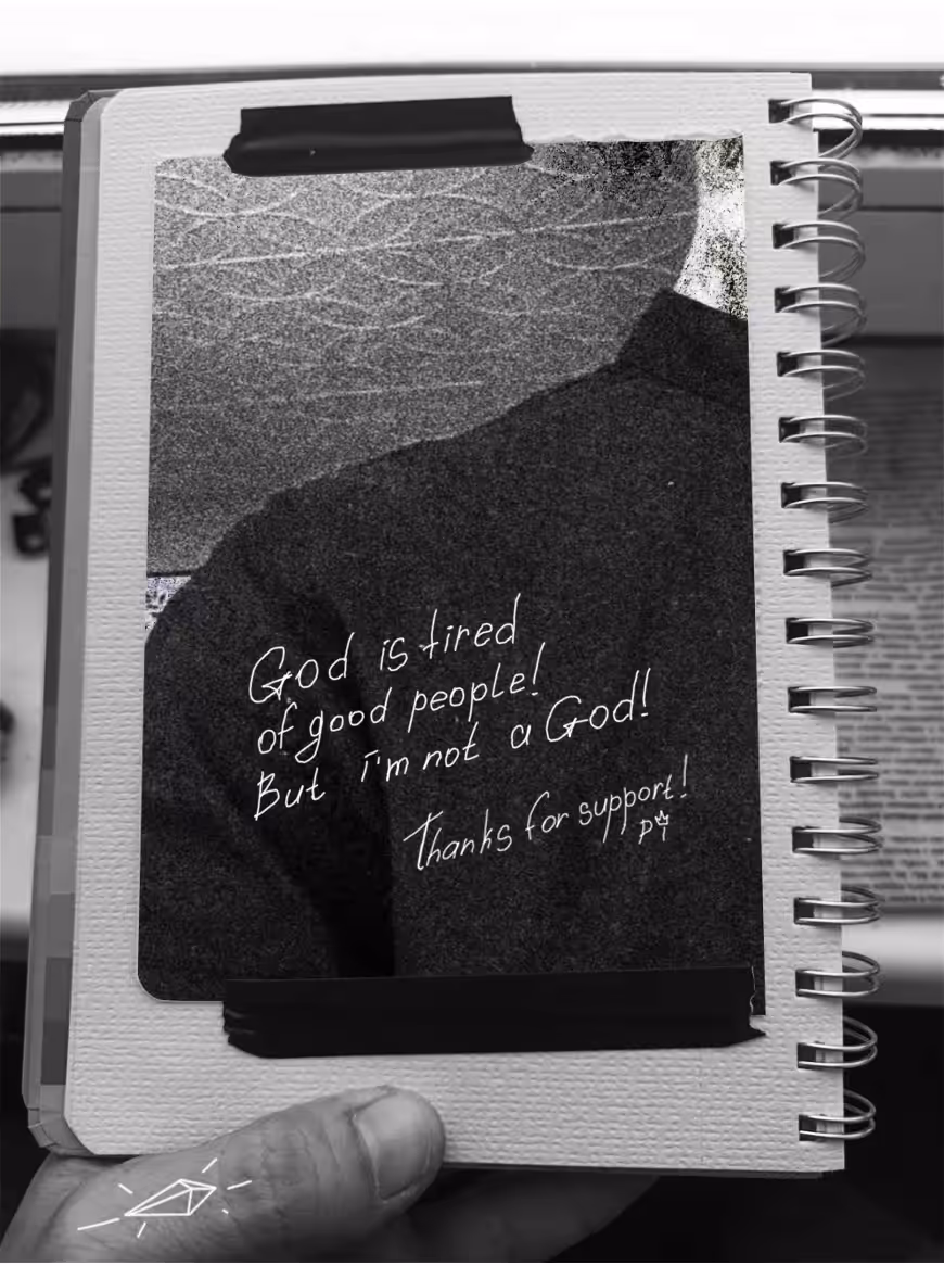 God is tired of good people!