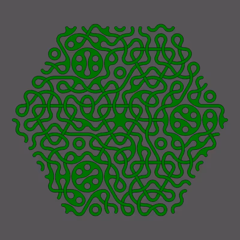 Threefold Symmetry - Dark Variations #424