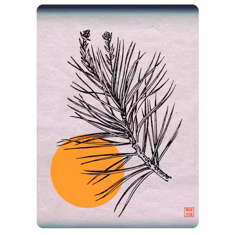 Zen flower card #11