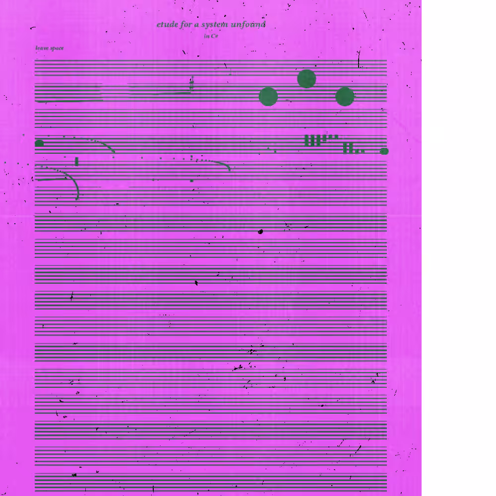 etude for a system unfound #46