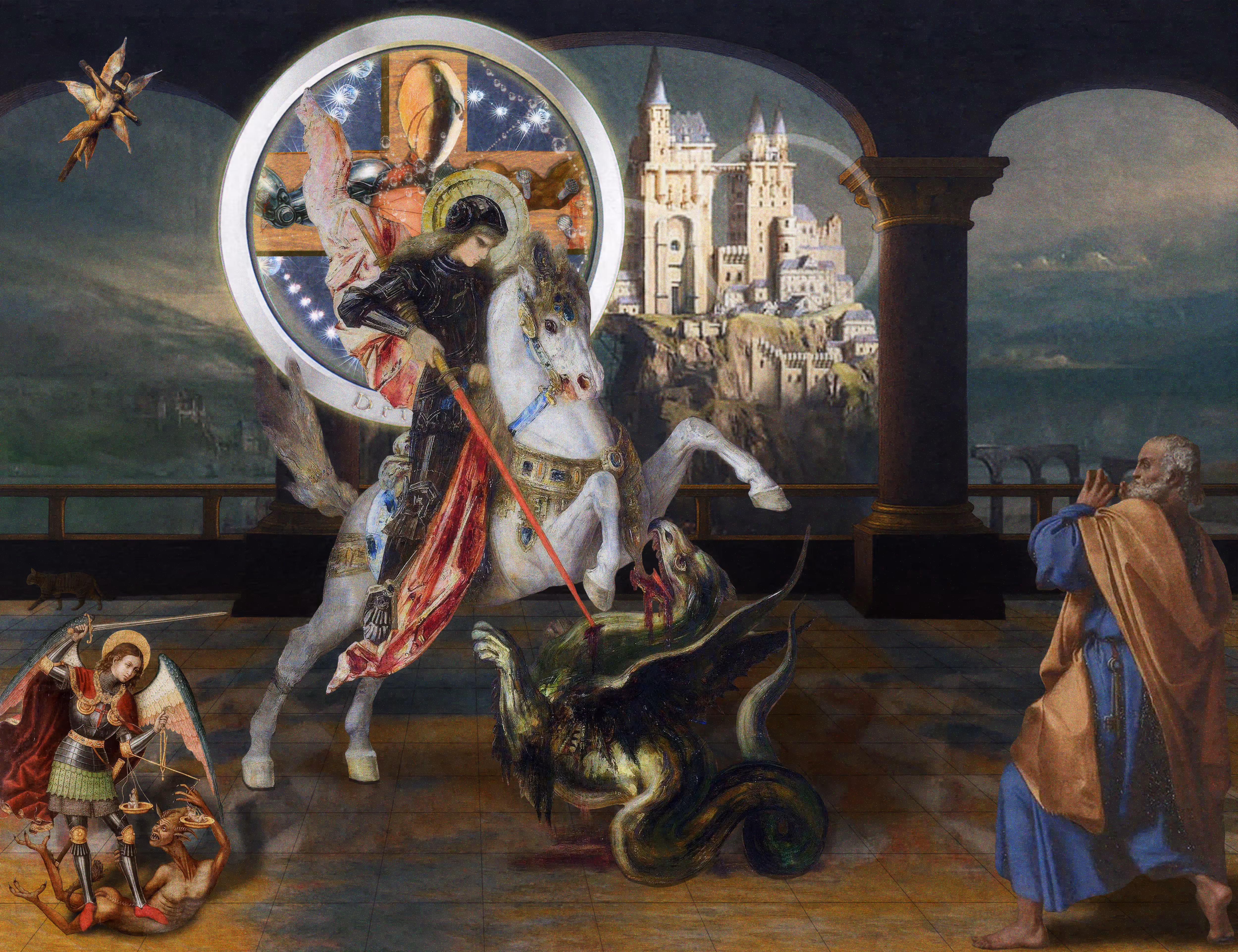 The Pilgrim’s Living Room Crucifixion; Mona Lisa Hyper-Gamble #118