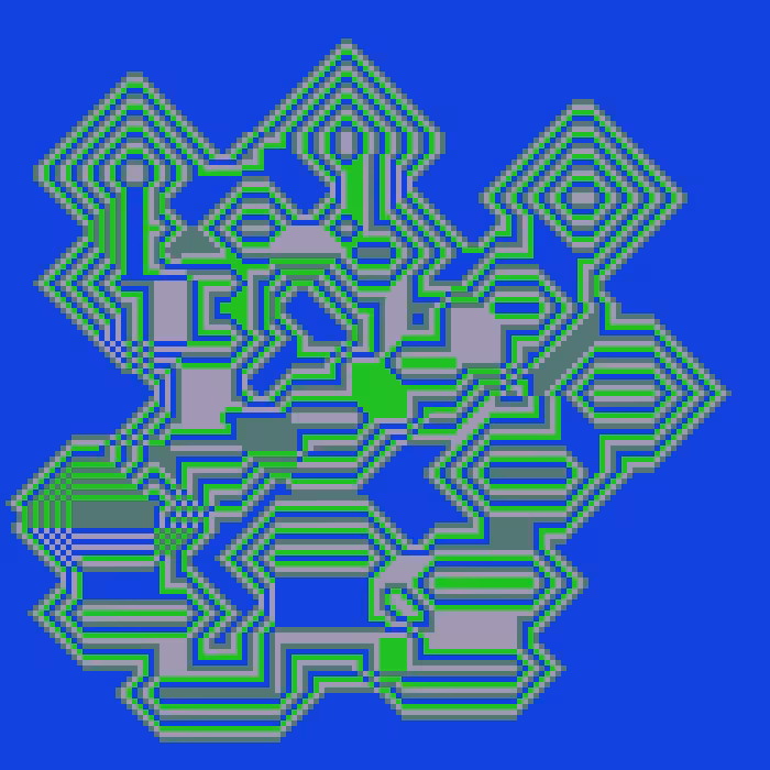 Superimposed Octagonal Pyramids #44