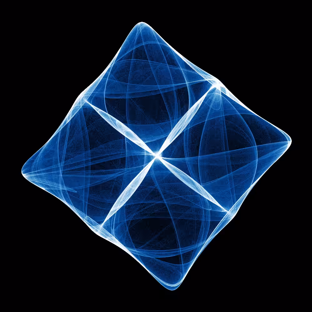 Mystery attractor animation 2 (dark blue)
