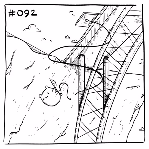 Suicidal Hamster #092 - Bungee Jump