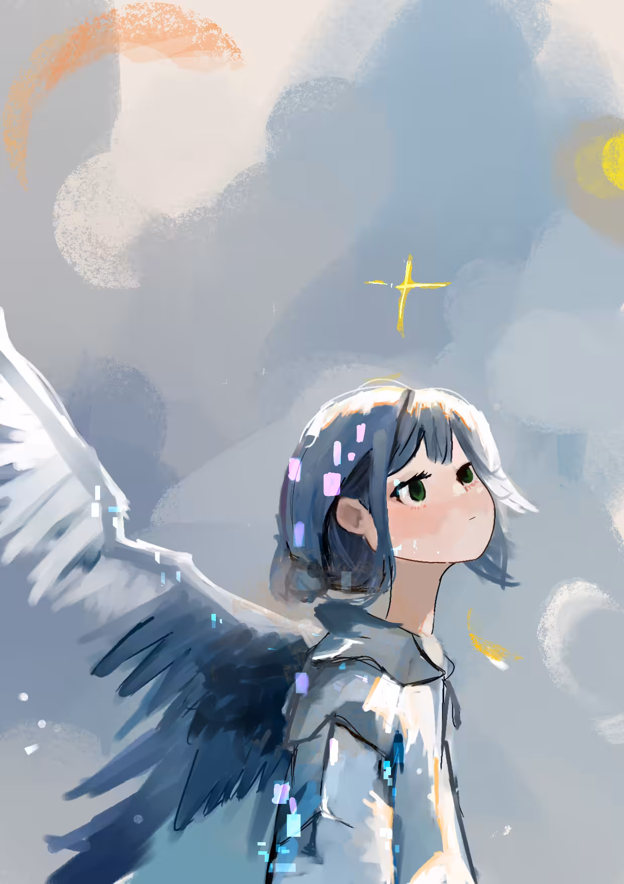 looks winged