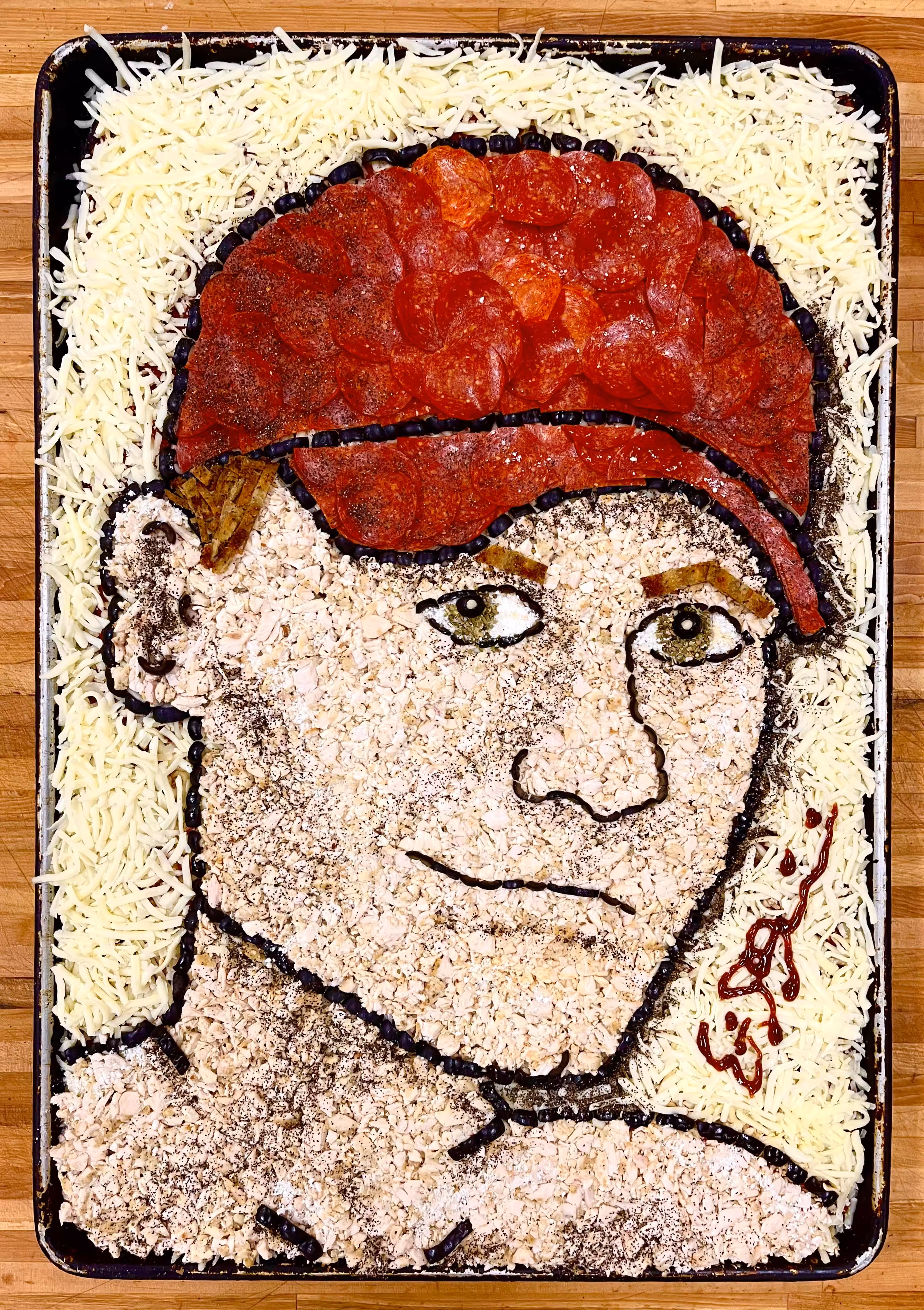 John Cena Pizza Portrait
