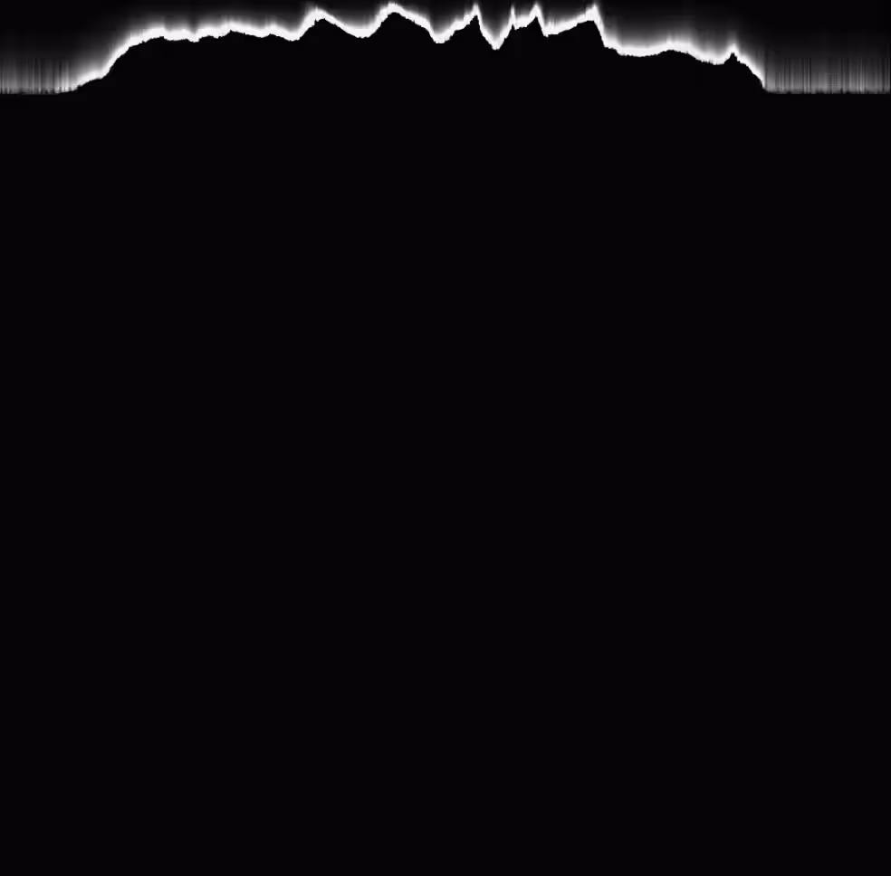 Raining Pixels #147 White Smoke, Matrix Style