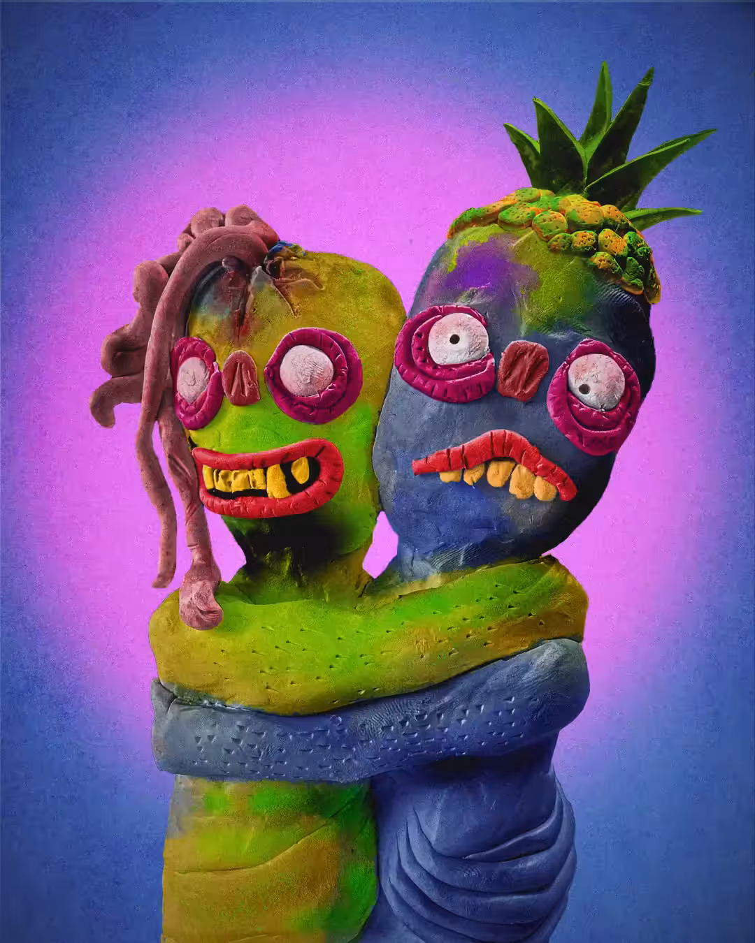 Zombie Girl & Pineapple Boy