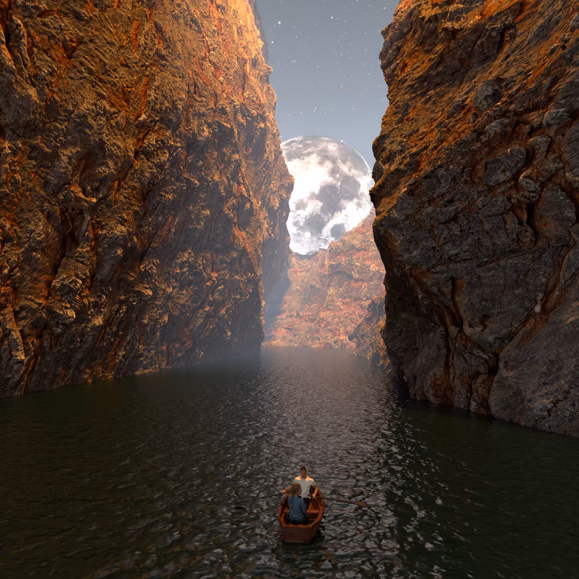 A Lovers in  A Boat