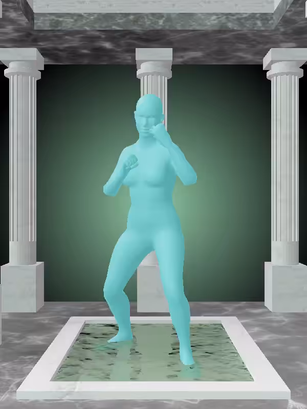 HeavenComputer: The Punching Minty Green Woman #422