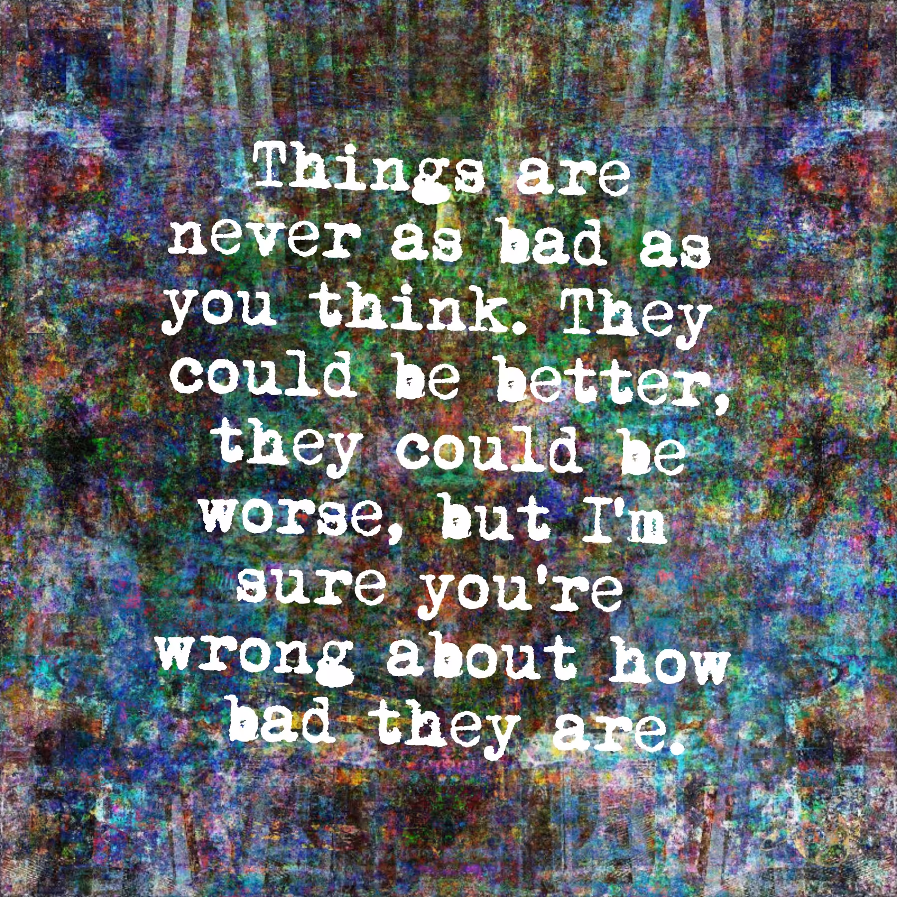 So just keep going