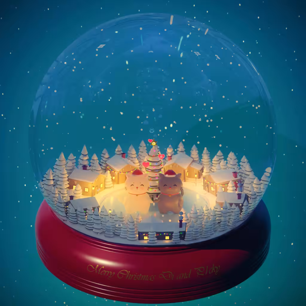 A Mochi Snow Globe Holiday