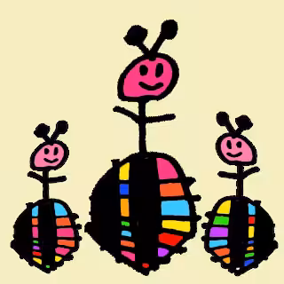 Happy 3 friends