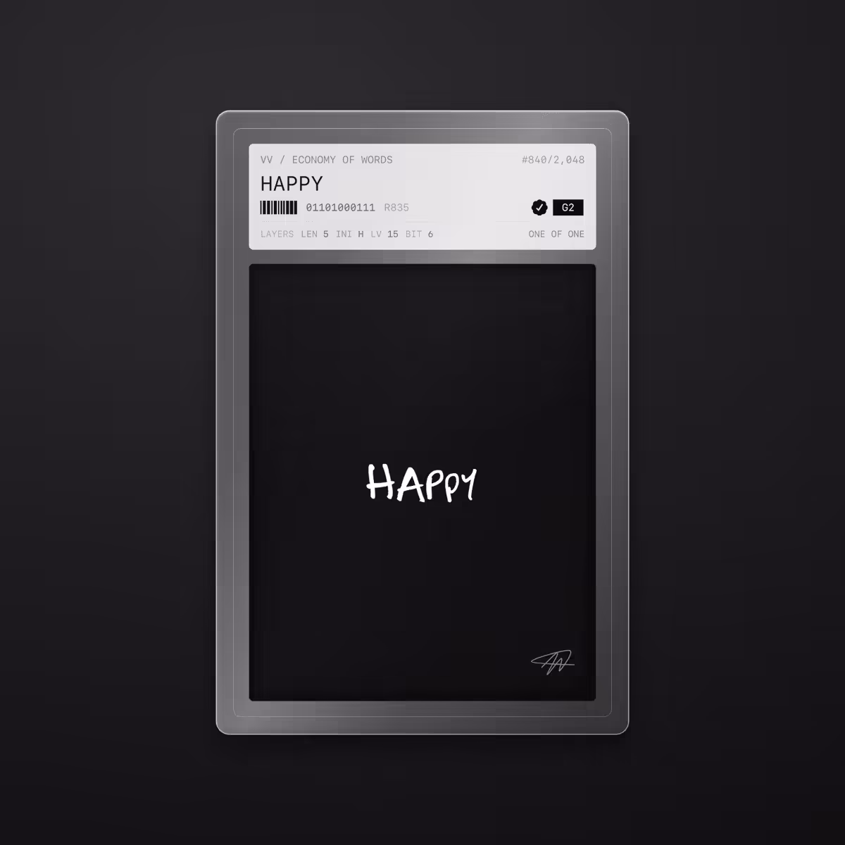 HAPPY · #840