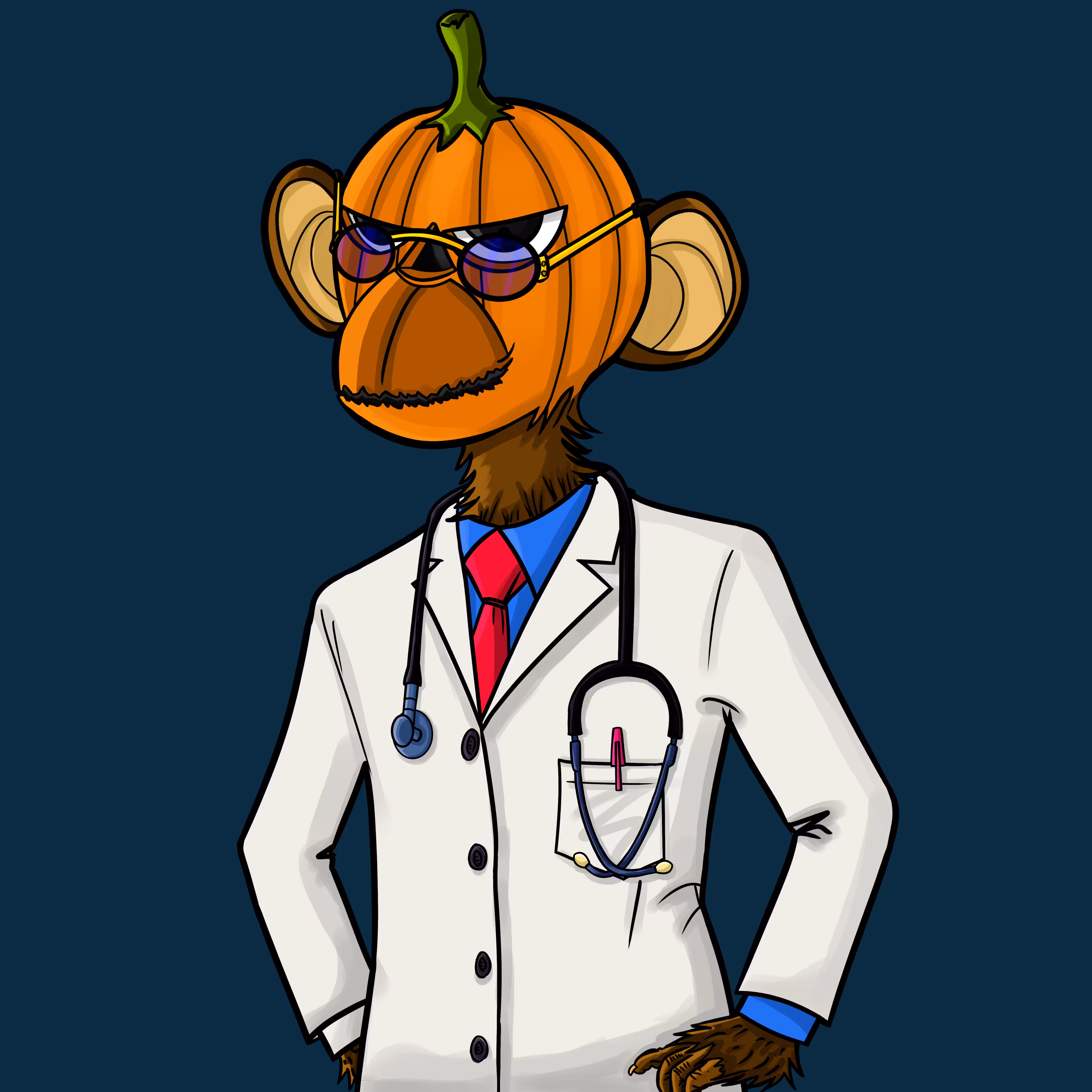 Pumpkin Ape Doctor #003 -Limited Edition
