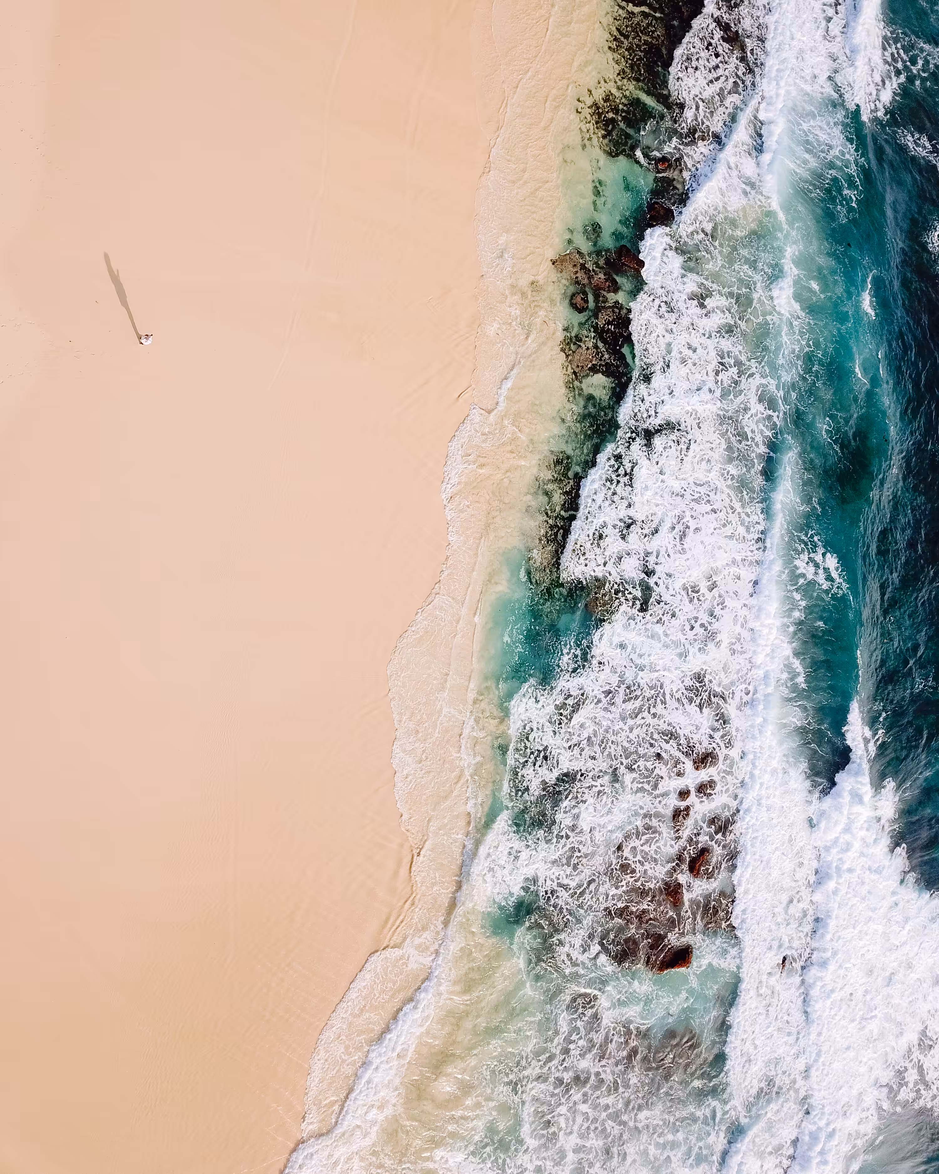 Waves Rolling Onto a Beach