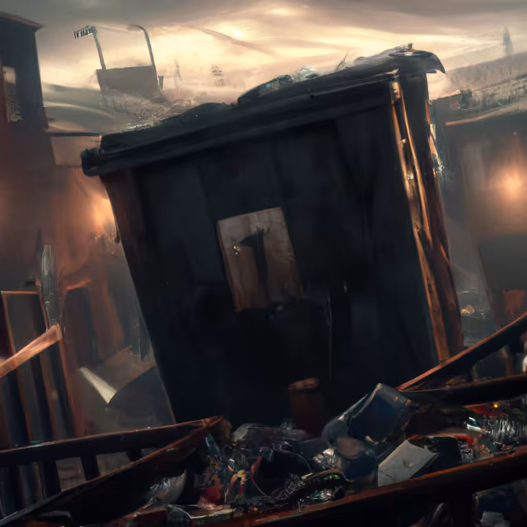 Giant Trash Bin