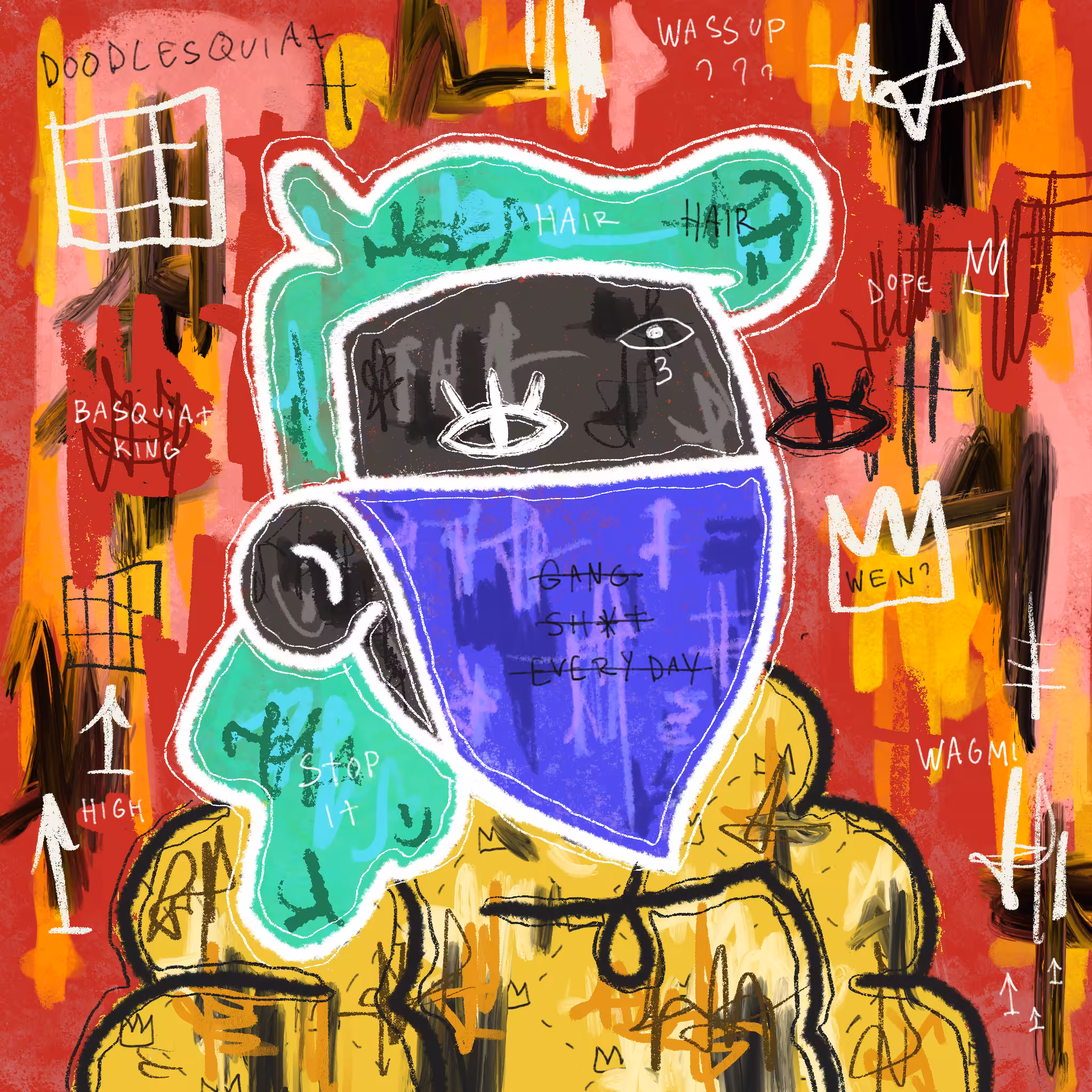 Doodlesquiat #18