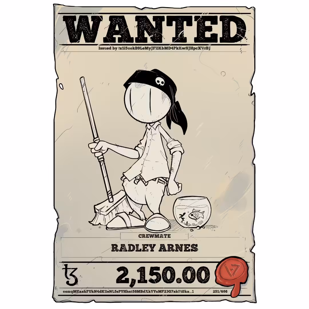RADLEY ARNES | TEZOS PIRATE 251/666