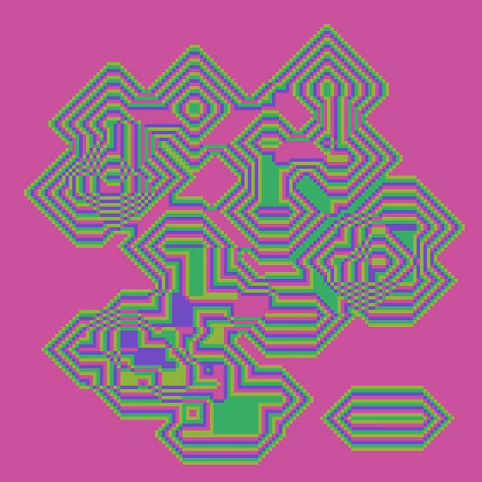 Superimposed Octagonal Pyramids #51