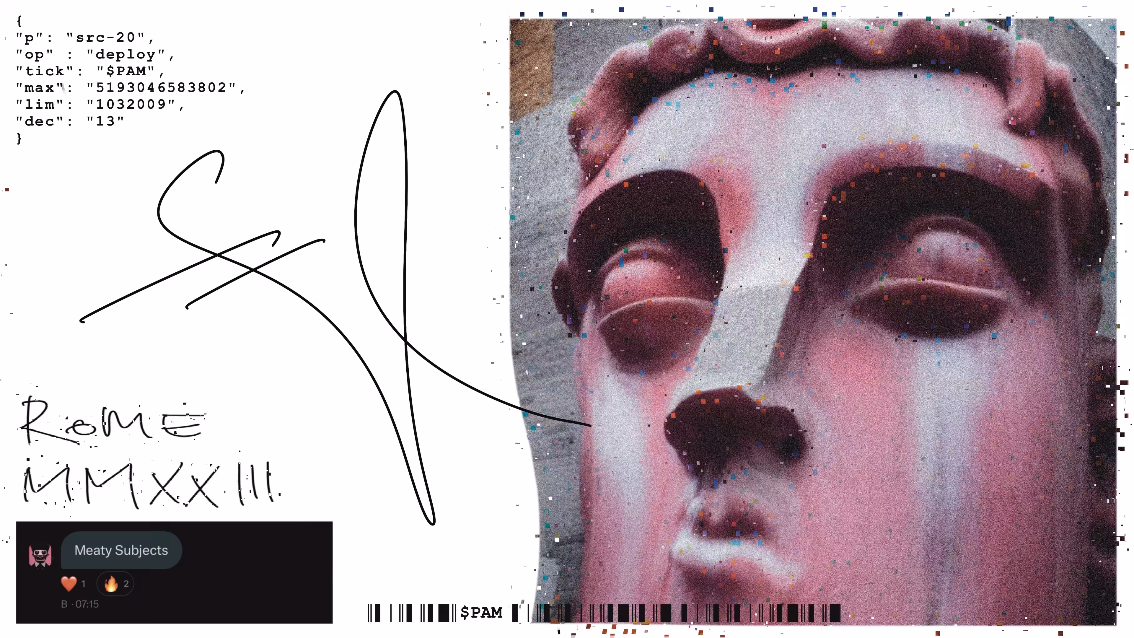 ROME MMXXIII POSTCARD TO #B Ü