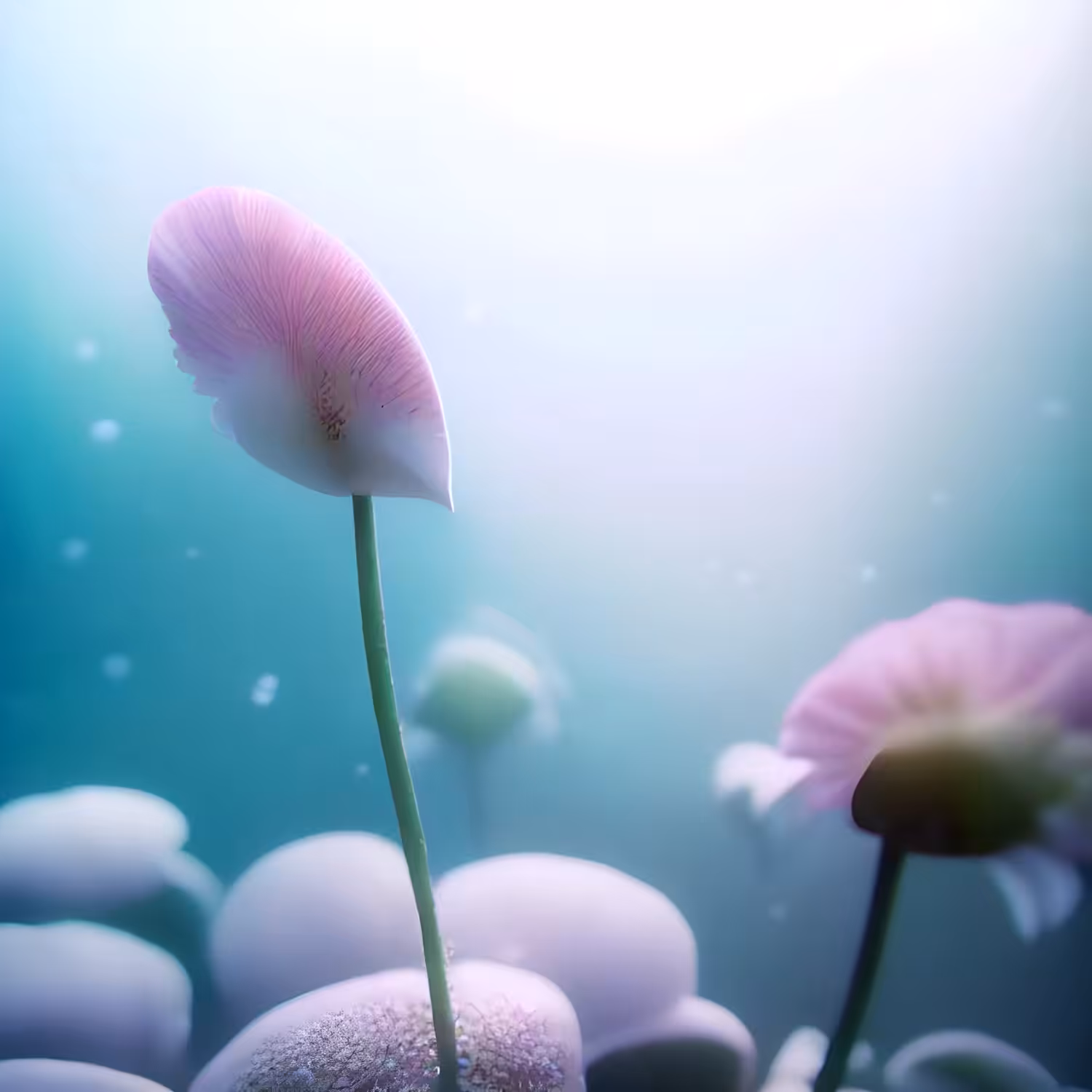 underwater flowers