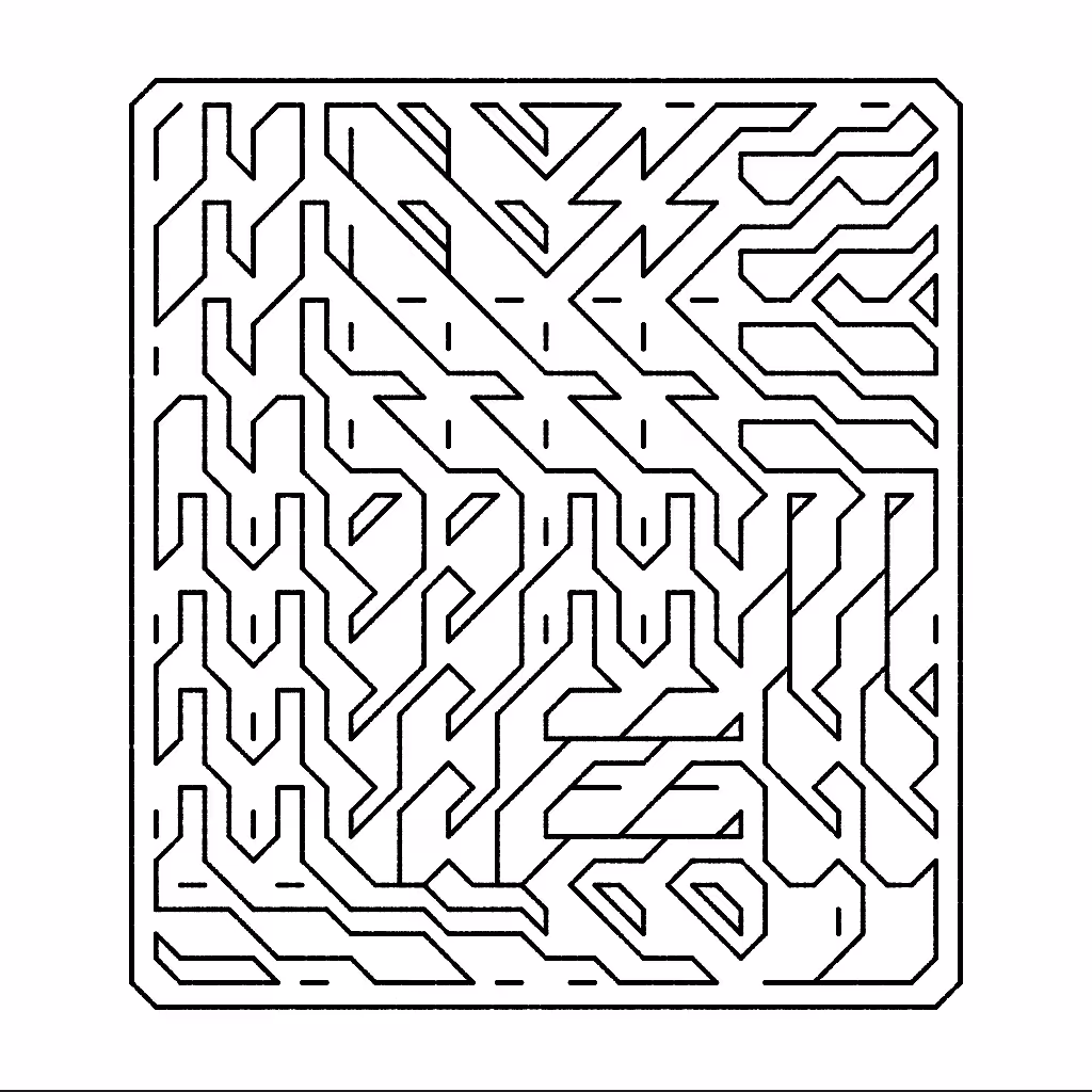 Diagonal Font #18