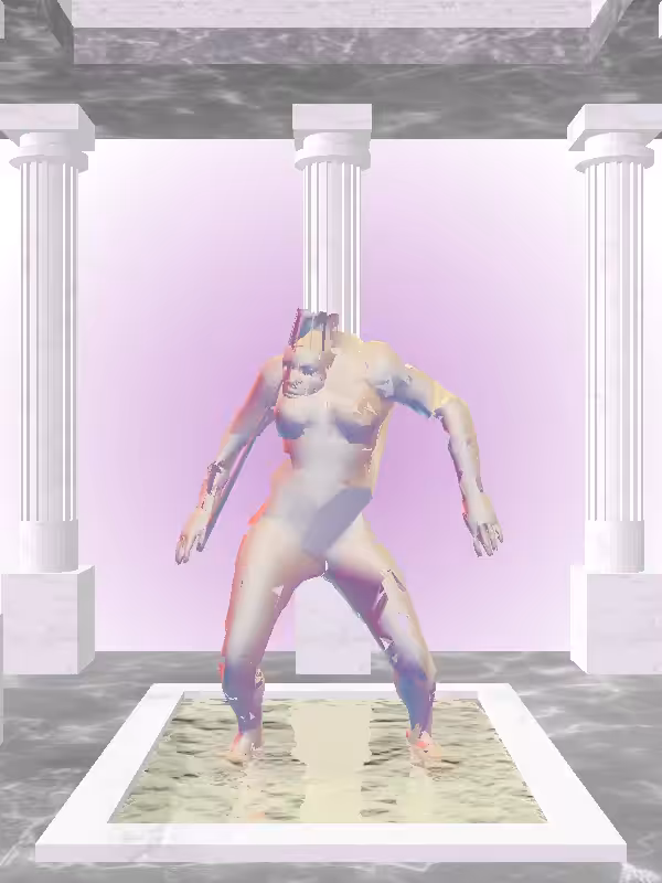 HeavenComputer: The Dancing Multichrome Haze Woman #929