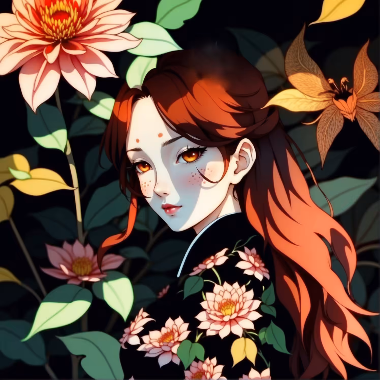 Petals and Pixels: A Floriography Collection: Dahlia 