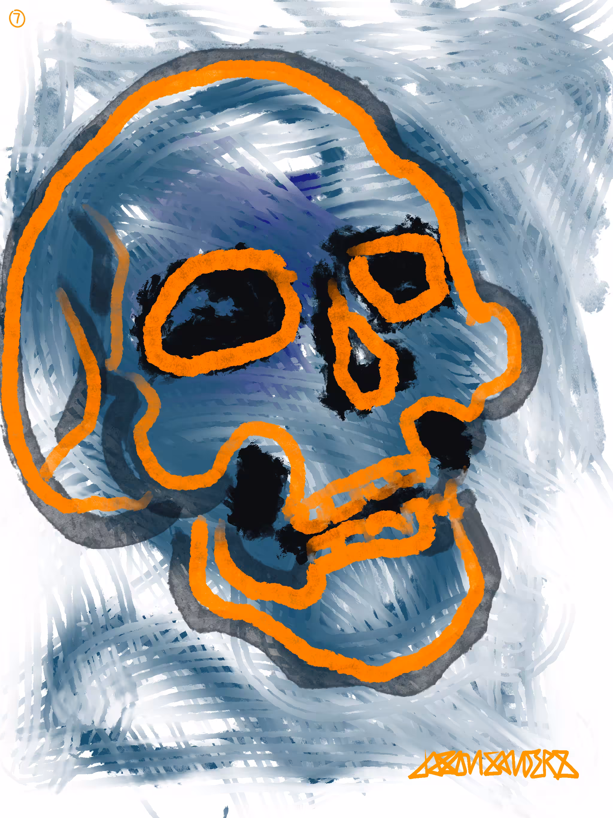 DrainedEye Skull #7: 'SHAPE THE ENERGY'