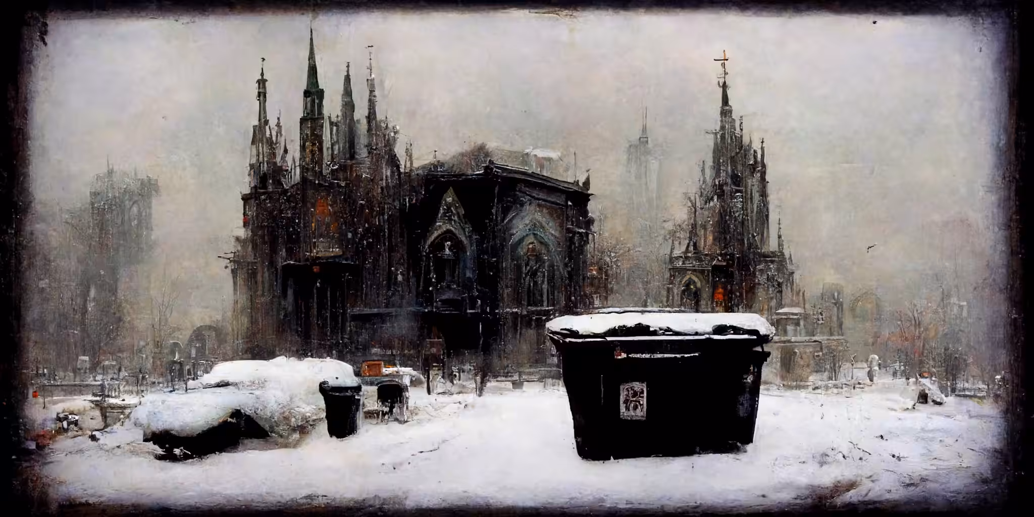 Dumpster In a Winter Wonderland