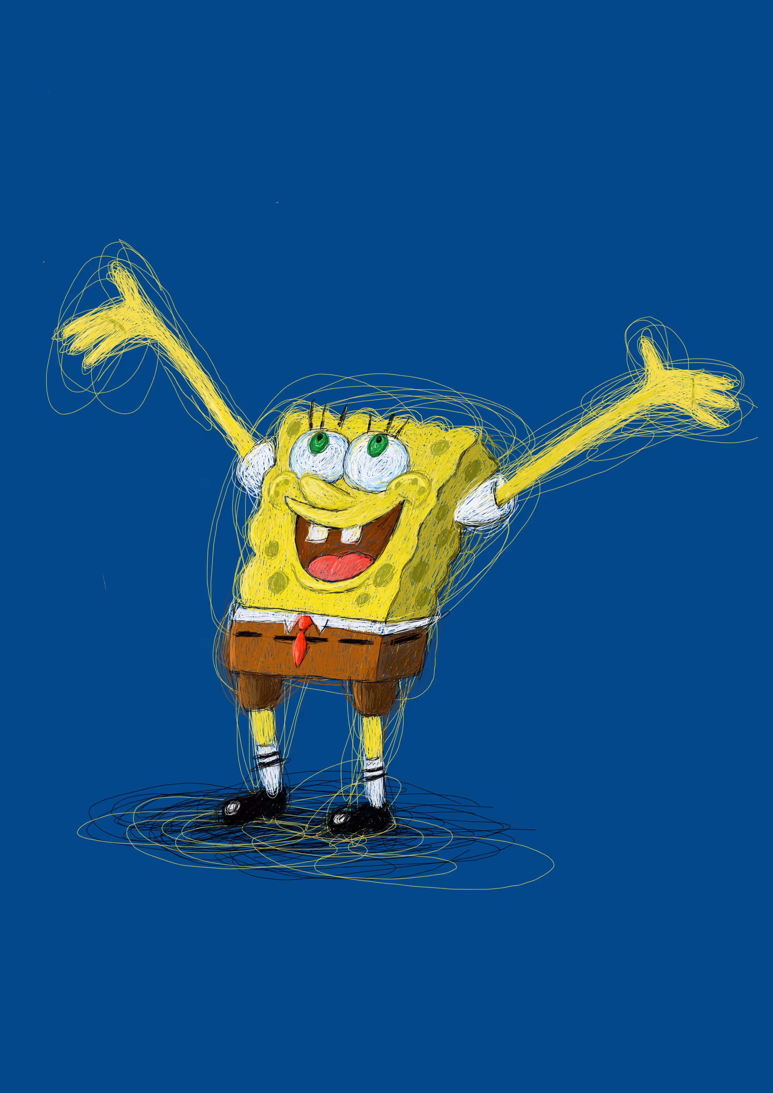 The magic of lines: Sponge Bob