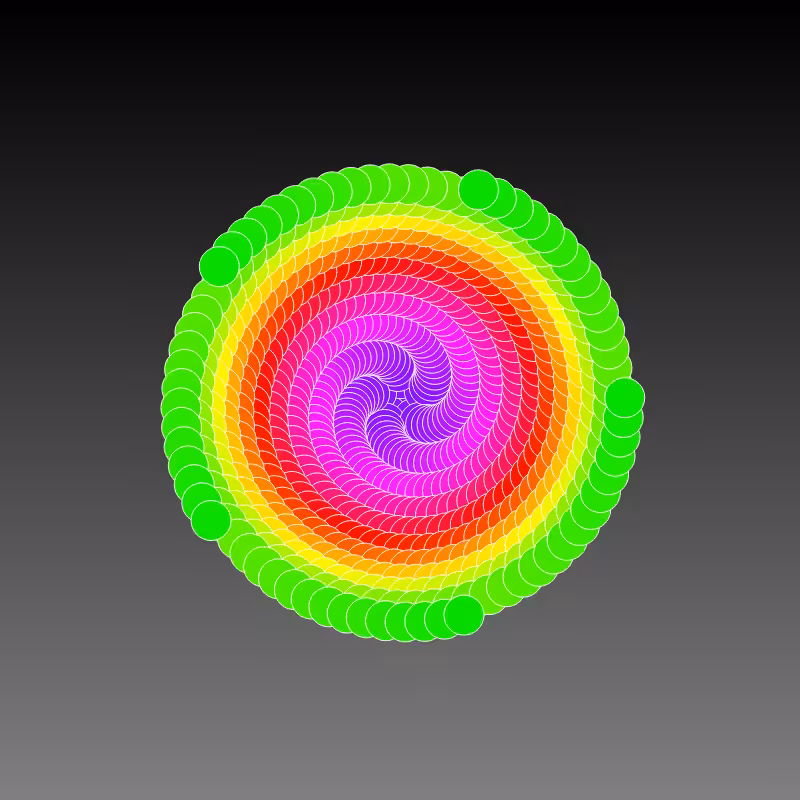 RAINBOW FLOWERS #77