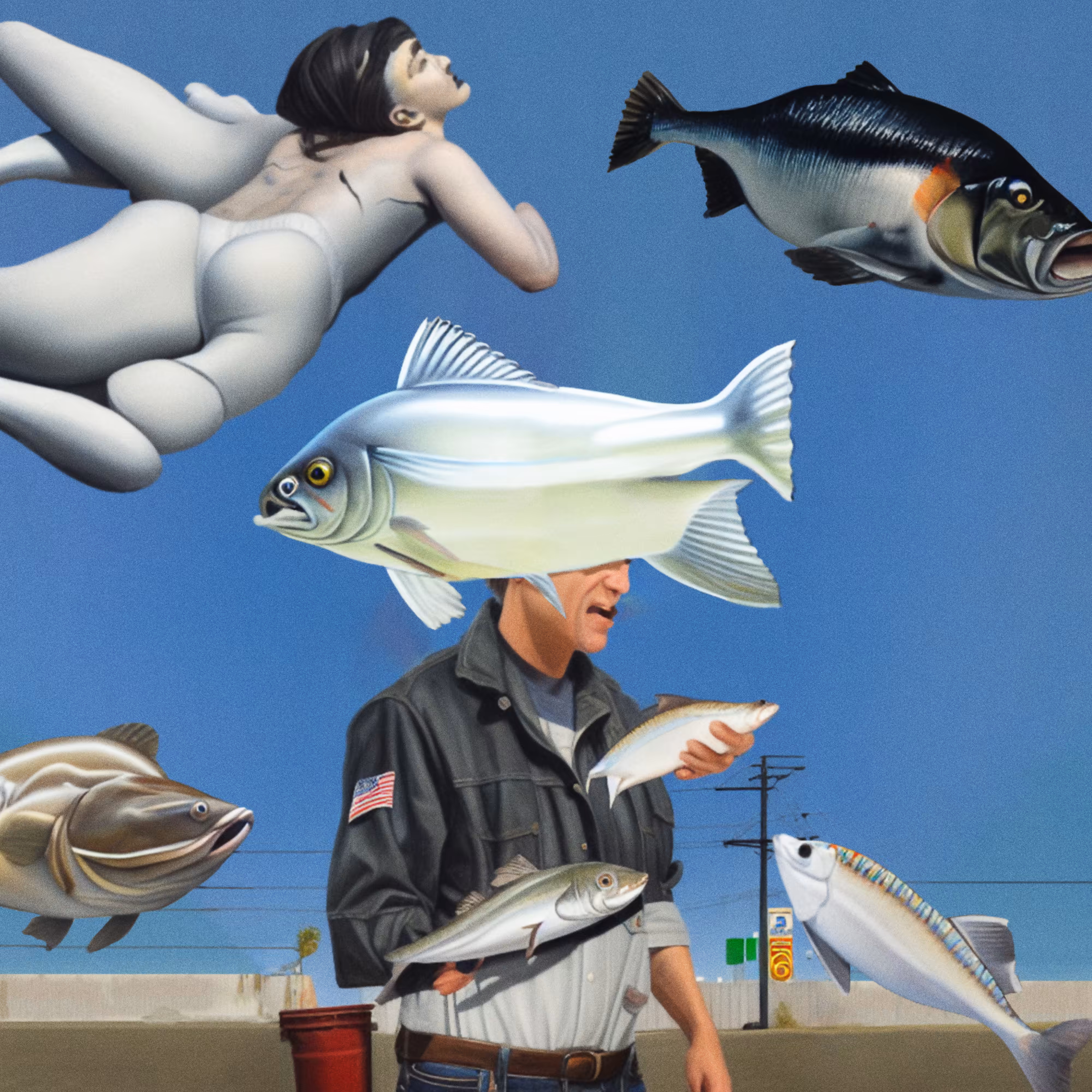 Plenty sea in the fish