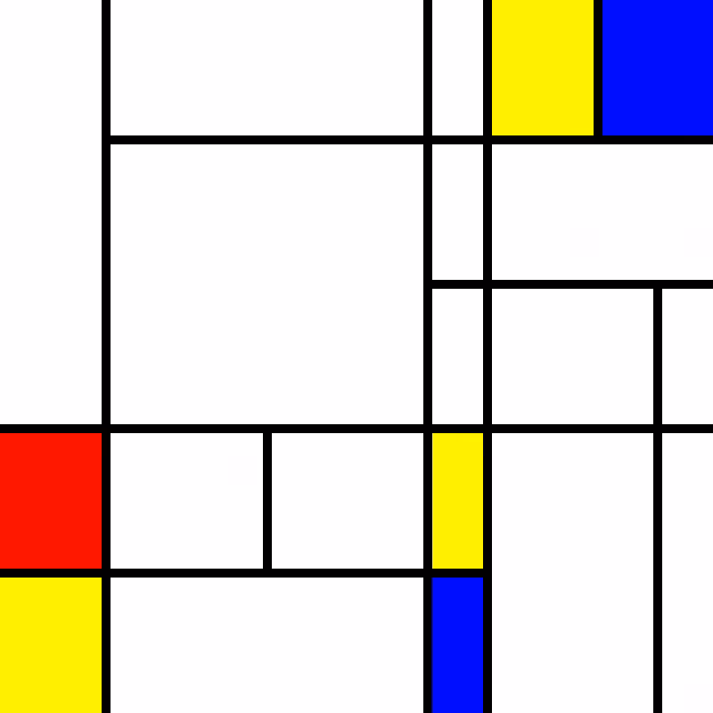 compositioninredblueandyellow.art, (NFT) #104