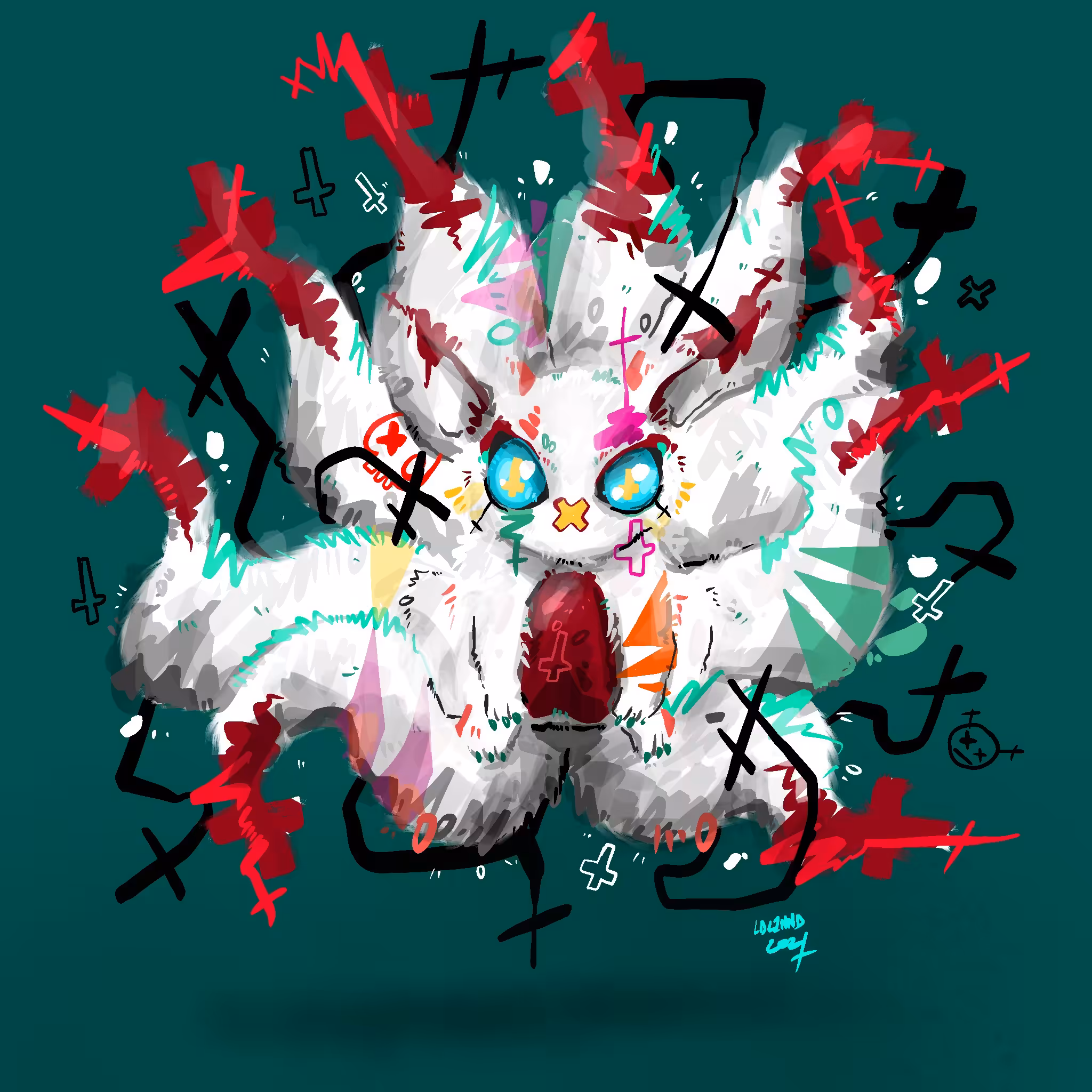 nine tailed fox x hellball