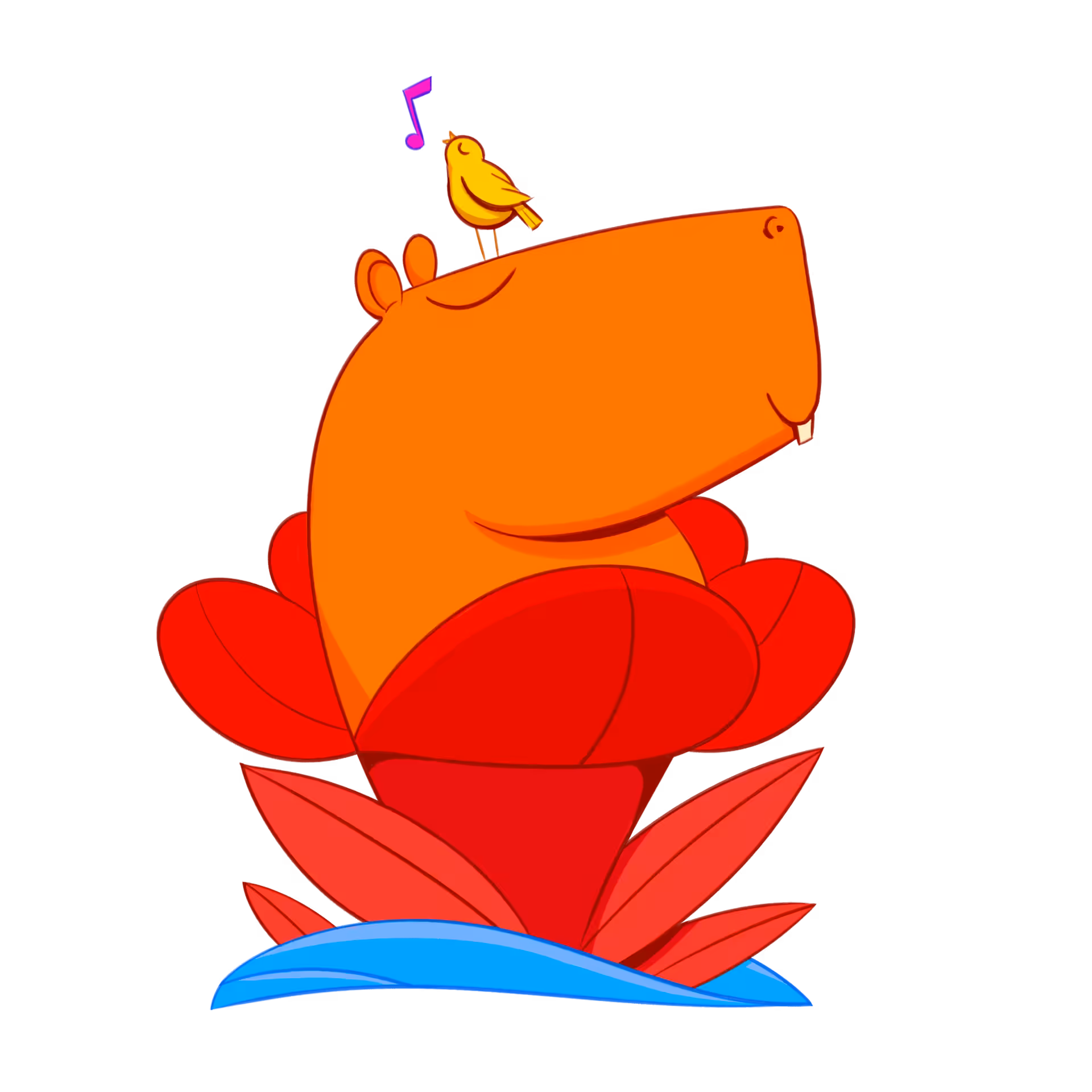 Fauna Flowers 12 - Capivara Flower