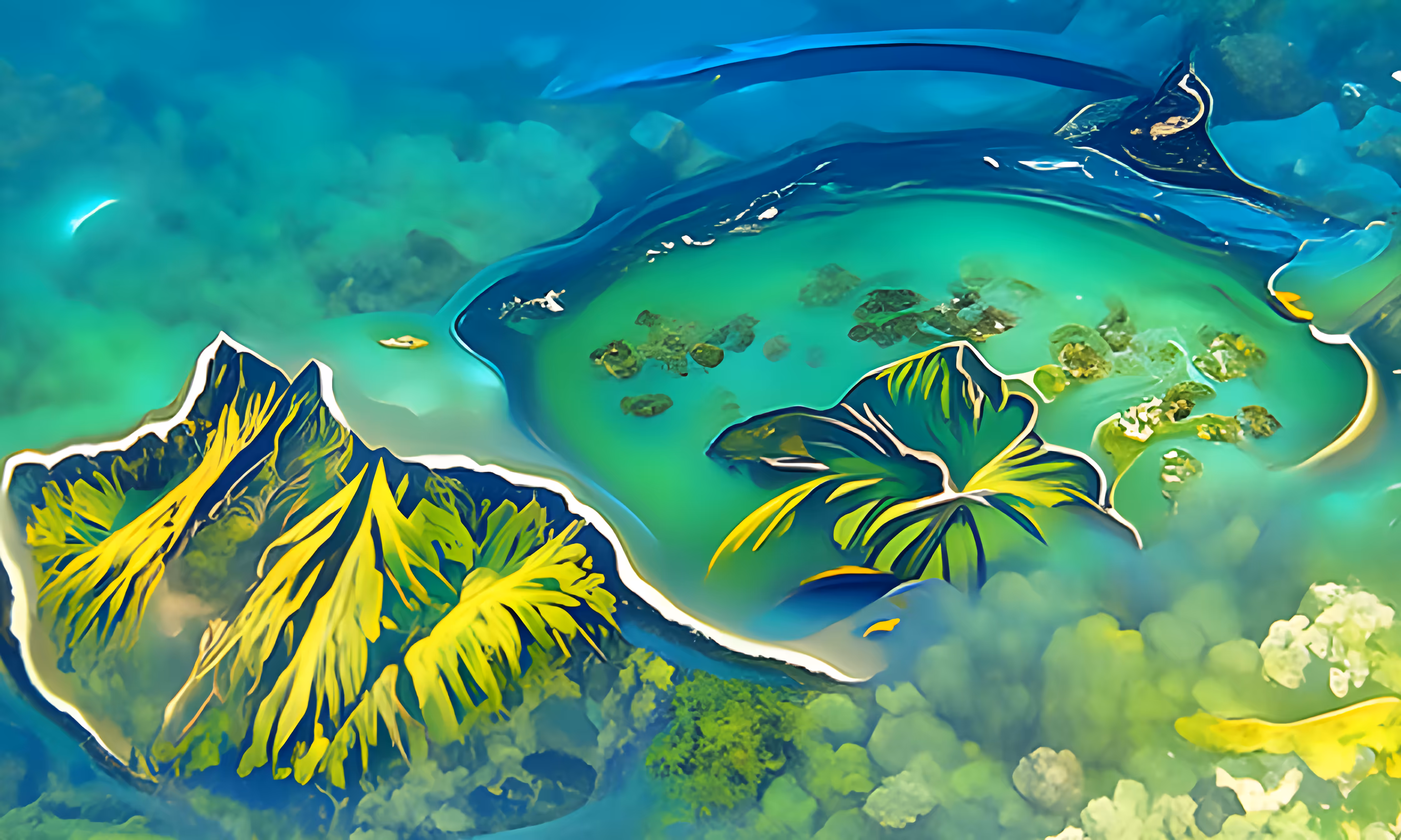 Turquoise water