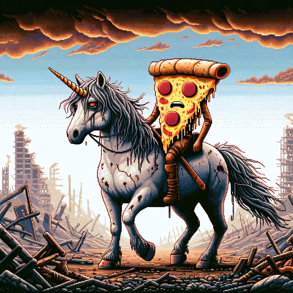 Pizza Pixel Art: On the battle field