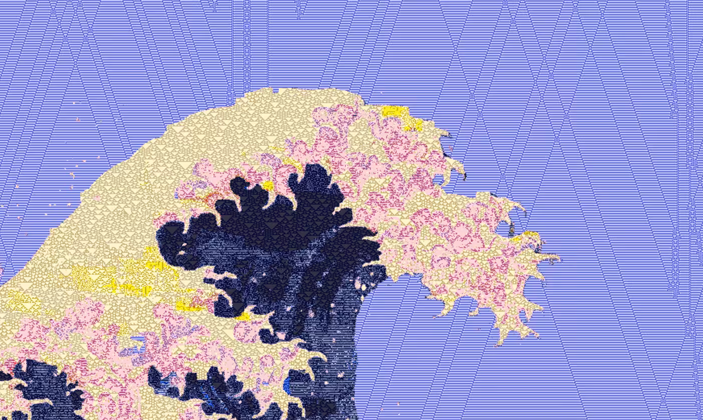 Rodeo posts: a wave