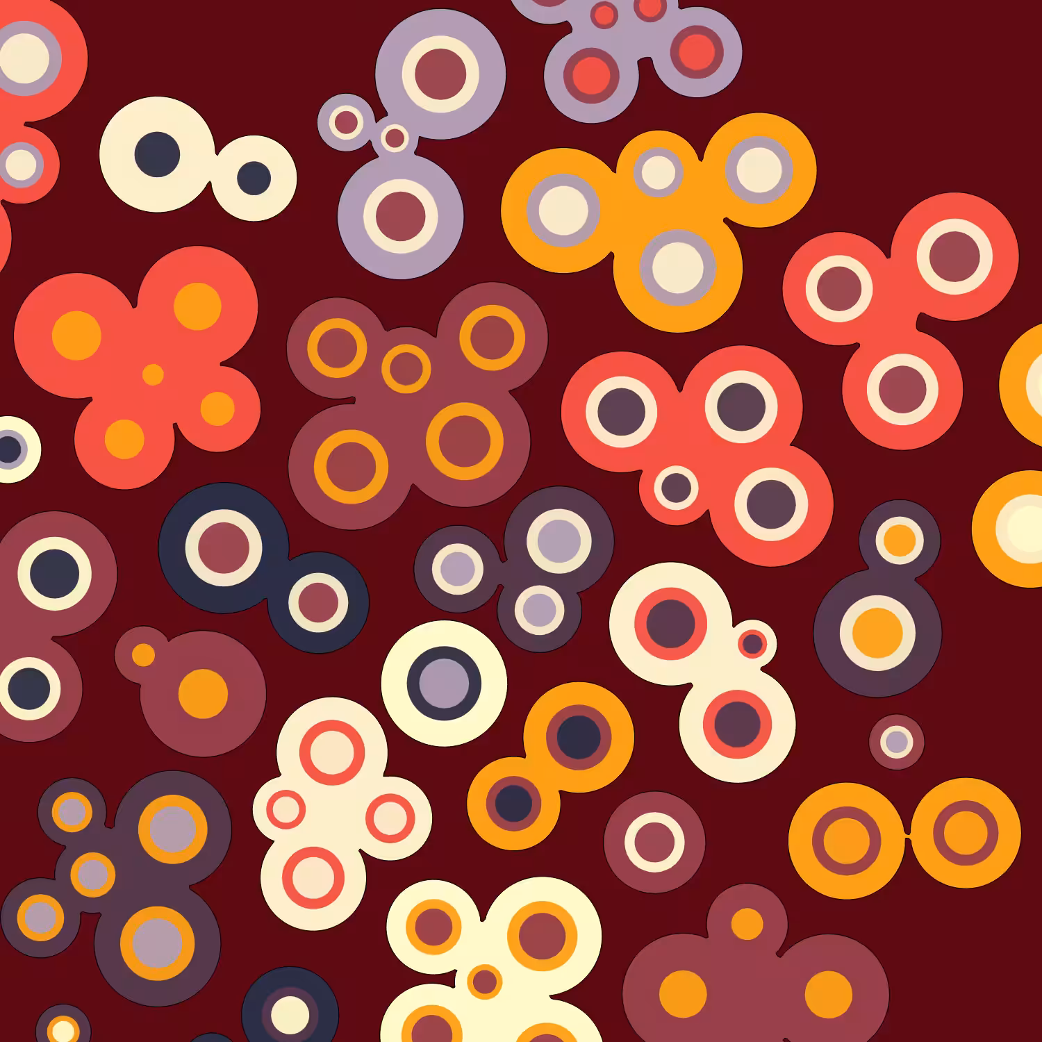 Geometric colorful shapes (Free edition) #95