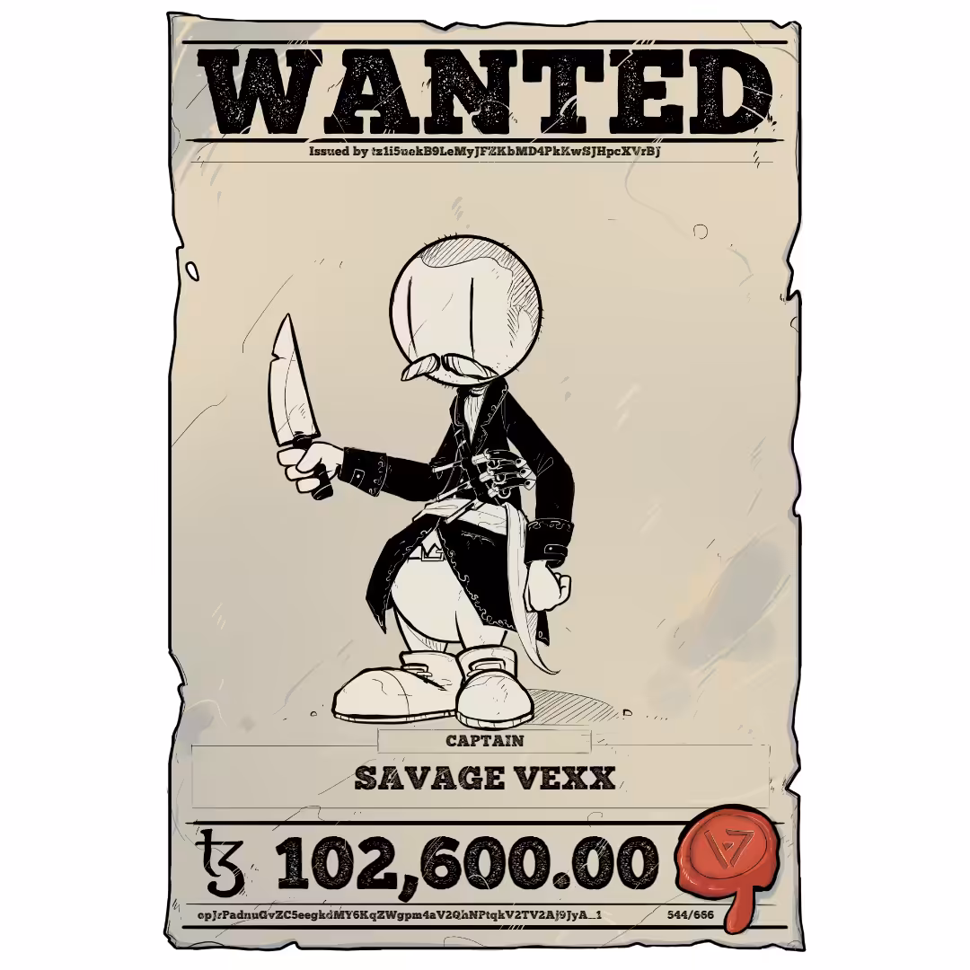 SAVAGE VEXX | TEZOS PIRATE 544/666