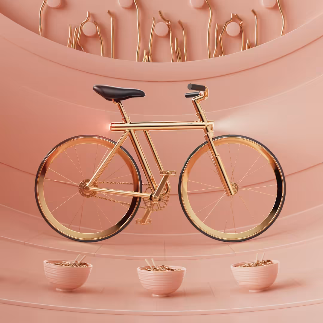 Golden N∞dle Bike