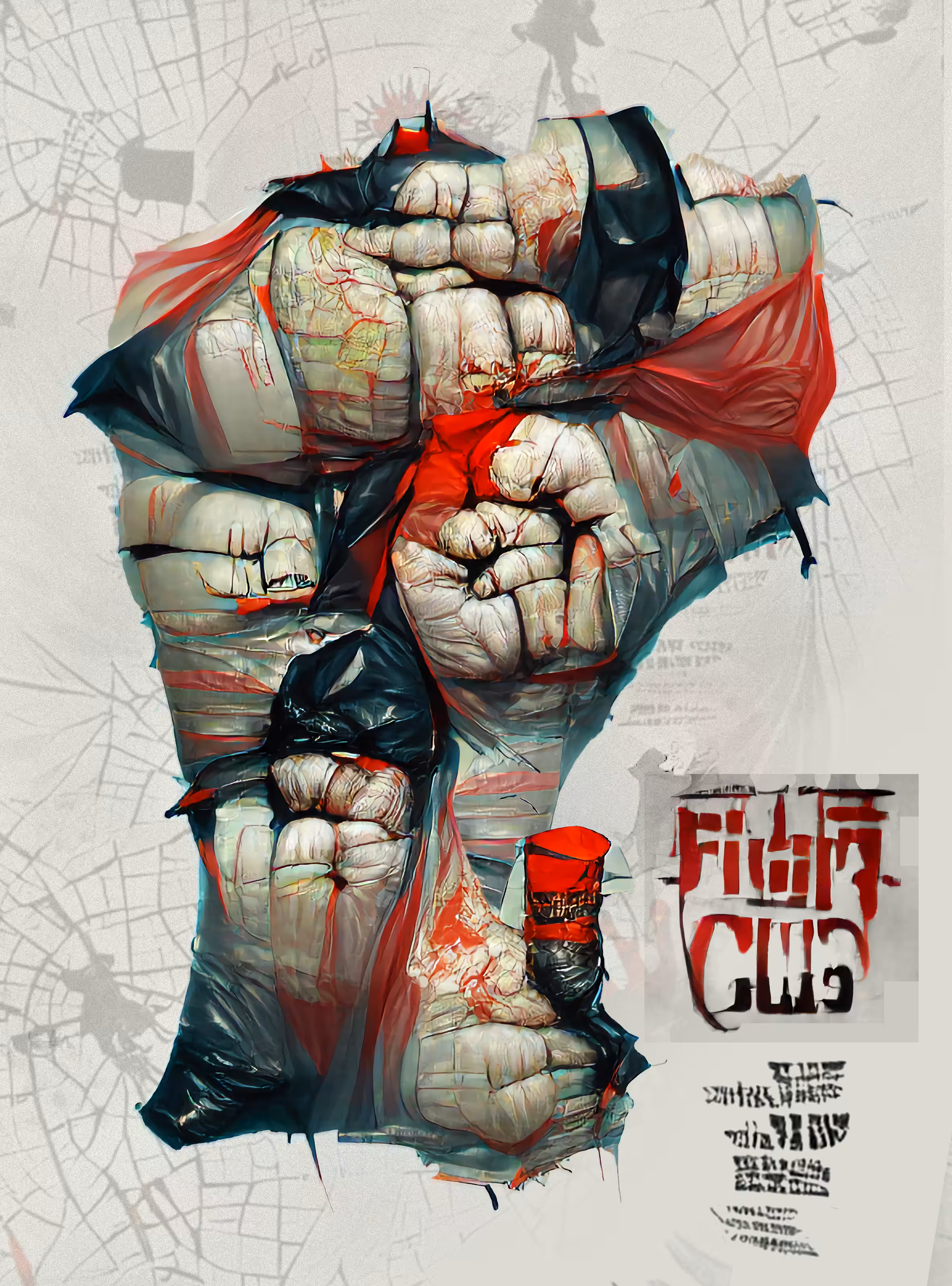 AI Fight Club Movie Poster #3