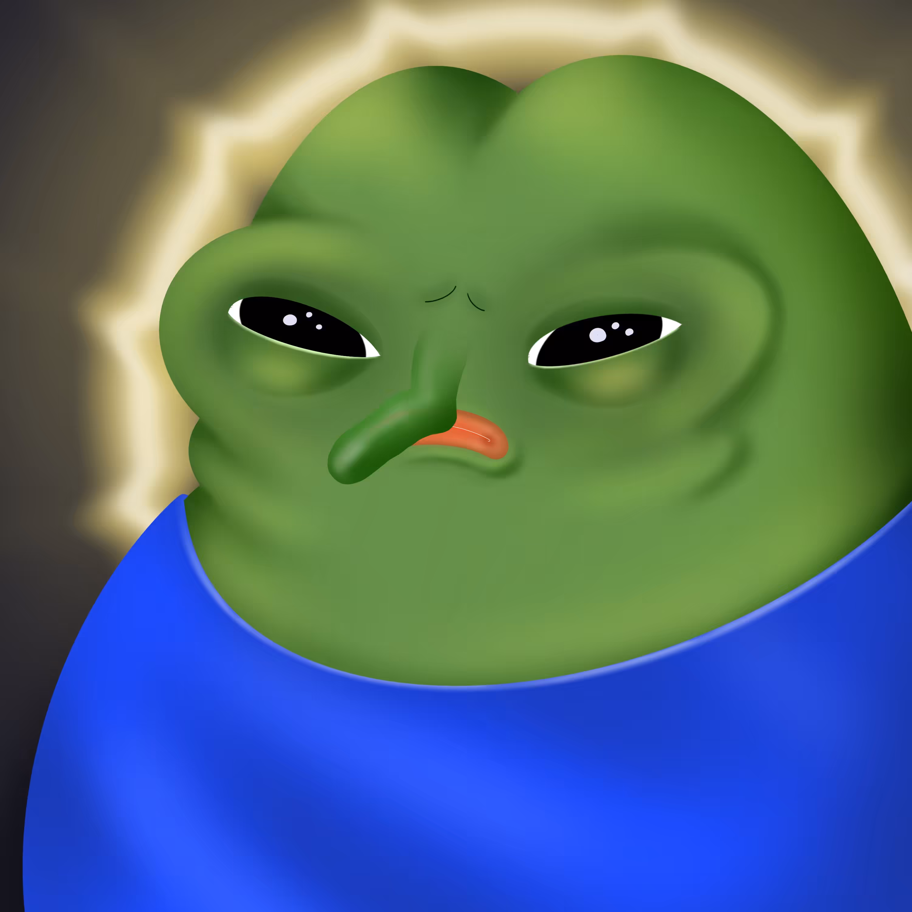 Holy green frog